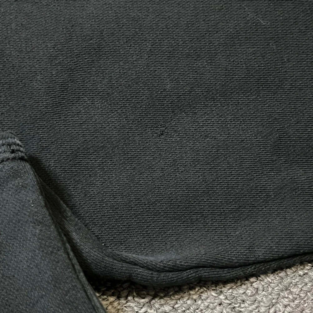 Nike Hoodie‎ Small Black Grey Spellout Logo Pullover Sweatshirt Pocket